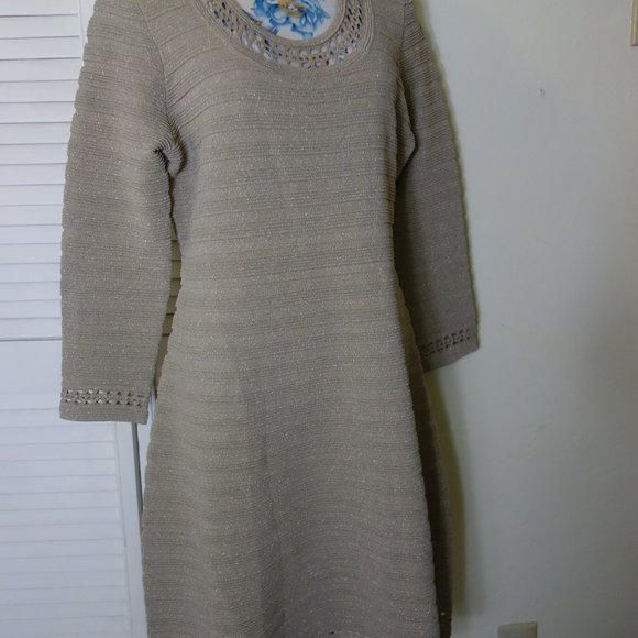 Karl Lagerfeld Gold Dress size XL NWT - Picture 11 of 12